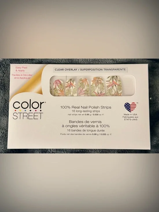 Color Street Lost In Paradise Clear Overlay Nail Strips Brand New - Picture 3 of 4